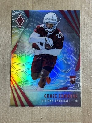 2018 Arizona Cardinals ROOKIE Chase Edmunds Panini Phoenix Silver #176 SP - Image 1 of 2
