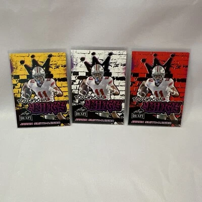 JAXON SMITH NJIGBA 2023 Leaf Draft KINGS RED, WHITE, & YELLOW RC #97 OHIO STATE  - Image 1 of 2