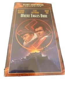 Where Eagles Dare 1987 VHS Tape Richard Burton Clint Eastwood  New Sealed  - Picture 1 of 5