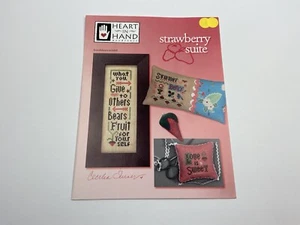 Heart In Hand Strawberry Suite Counted Cross Stitch Pattern With Embellishments - Picture 1 of 3