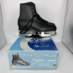 Bauer Free Spirit Men Size 12 Figure Skates With Box Vintage - Picture 1 of 14