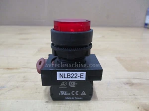 NLB22-E01RA NHD Convex Head Push Button Switch 22mm Diameter - Picture 1 of 4