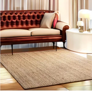 Alfombra de yute trenzada tejida a mano natural, alfombra de sala alfombra de fibra natural, alfombra de sisal - Imagen 1 de 7