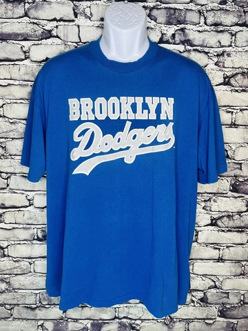 Vintage 1970s Stedman Super 50 Brooklyn Dodgers Single Stitch T-Shirt Adult XXL Cover
