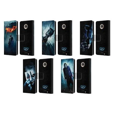 OFFICIAL THE DARK KNIGHT KEY ART LEATHER BOOK WALLET CASE FOR MOTOROLA PHONES - Image 1 of 4
