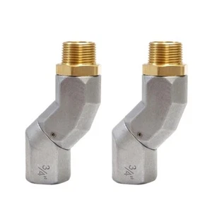 A ABIGAIL 2PCS 3/4" Tubo Trasferimento Carburante Girevole 360 Connettore Rotante per Carburante... - Foto 1 di 8