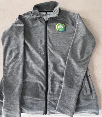 Auténtica chaqueta con cremallera Nike Golf Dri Fit para los Juegos Olímpicos de Río 2016 Foto 1 de 4
