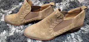 Montana Artisan Crafted Women 8.5 Brown Leather Suede Ankle Booties - Picture 1 of 4