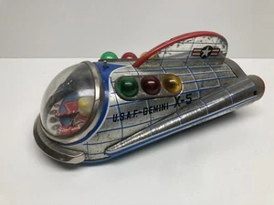 Antikes Blechspielzeug Modern Toys Raumschiff  USA NASA Gemini  X-5 - Bild 1 von 12