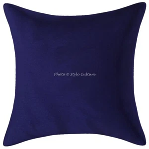 Boho Bohemian Cushion Cover Silk Polydupion Solid Throw Decor Pillow Cover Case - Picture 1 of 5