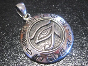 EYE OF HORUS PENDANT - .925 SILVER - EGYPTIAN by Peter Stone - Picture 1 of 6