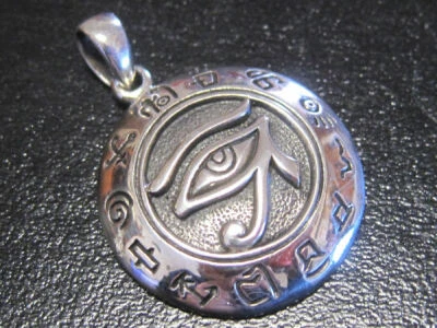 EYE OF HORUS PENDANT - .925 SILVER - EGYPTIAN by Peter Stone - Image 1 of 4