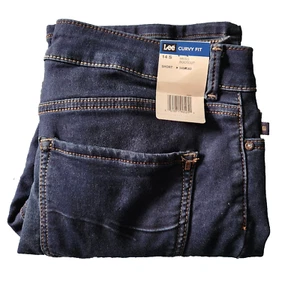 Women's 14 Short Lee Meso Bootcut Curvy Fit Jeans Modern Series No Gap Waistband - Picture 1 of 14
