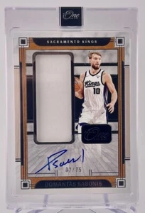 Domantas Sabonis 2023-24 Panini One & One No.JJA-DSB #02/75 Autograph Relic Card - Picture 1 of 2