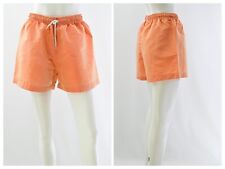 80s Vintage Womens L Shimmering Orange High Elastic Waist Shorts Road Rags