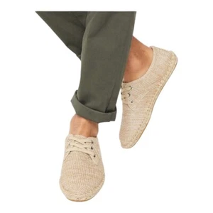 New Men’s Espadrilles Size Us 7 Summer Rubber Sole Lace Up ASOS Derby Shoes - Picture 1 of 12