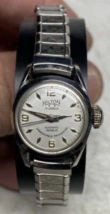 Vintage Hilton Ladies Wrist Watch Automatic 17 Jewels Incabloc Water Resistant - Picture 1 of 24