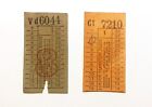 pair of vintage LT bus tickets