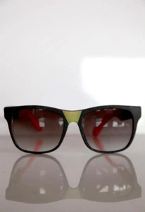 Vintage Black Frame, Pink, Olive Green, Dark Lenses - Picture 1 of 4