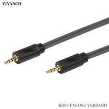 VIVANCO Klinkenverbindung, 3,5mm, 0,75m