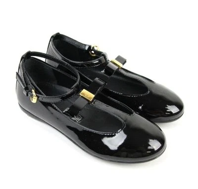 NUEVO EN CAJA Gucci niñas blanco, rosa, negro charol zapatos 21 23 24 25 26 285312 Foto 1 de 4