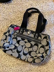 BORSA A TRACOLLA COACH DAISY SIGNATURE JACQUARD NERA - Foto 1 di 3