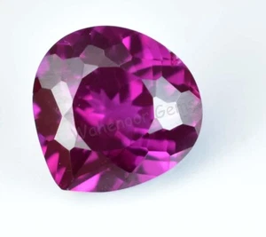 Natural Rhodolite Garnet Raspberry Pear 3.20 Ct Certified Loose Gemstone - Picture 1 of 6