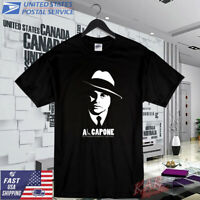 Al Capone Classic portrait t-shirt Mafia Mob Familia Chicago gangster Boss usa 