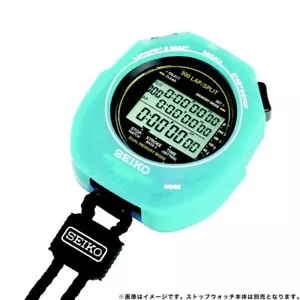 SEIKO PROFESSIONAL STOPWATCH SWIMMING MASTER SVAS009 with Silicon 2 Cases Y & B - Picture 1 of 4