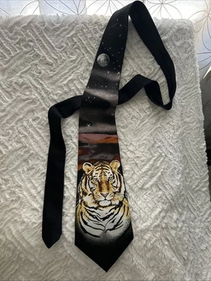 Corbata de cuello para hombre, vintage 1999, diseño A. Rogers, hecha a mano por Silk House Foto 1 de 4