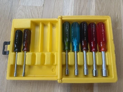 Juego de destornilladores de tuercas de eje hueco estándar Xcelite de 7 piezas (HS-6-18; destornilladores de tuercas) EE. UU. Foto 1 de 4