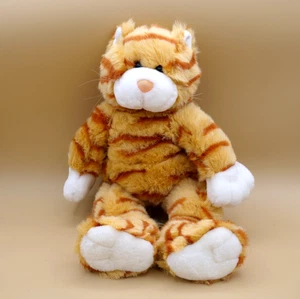 Vintage Build A Bear Orange Striped Tabby Cat Plush Stuffed Animal Toy 16" - Picture 1 of 6