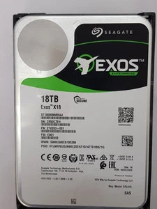 Seagate Exos (2TV203-001) 18TB 7200RPM SAS 12Gb/s  HDD ST18000NM004J w/o caddy - Picture 1 of 5