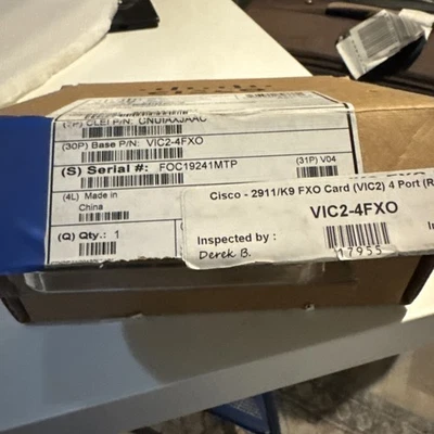 Genuine Cisco VIC2-4FXO Voice Fax Interface Card - Image 1 of 4