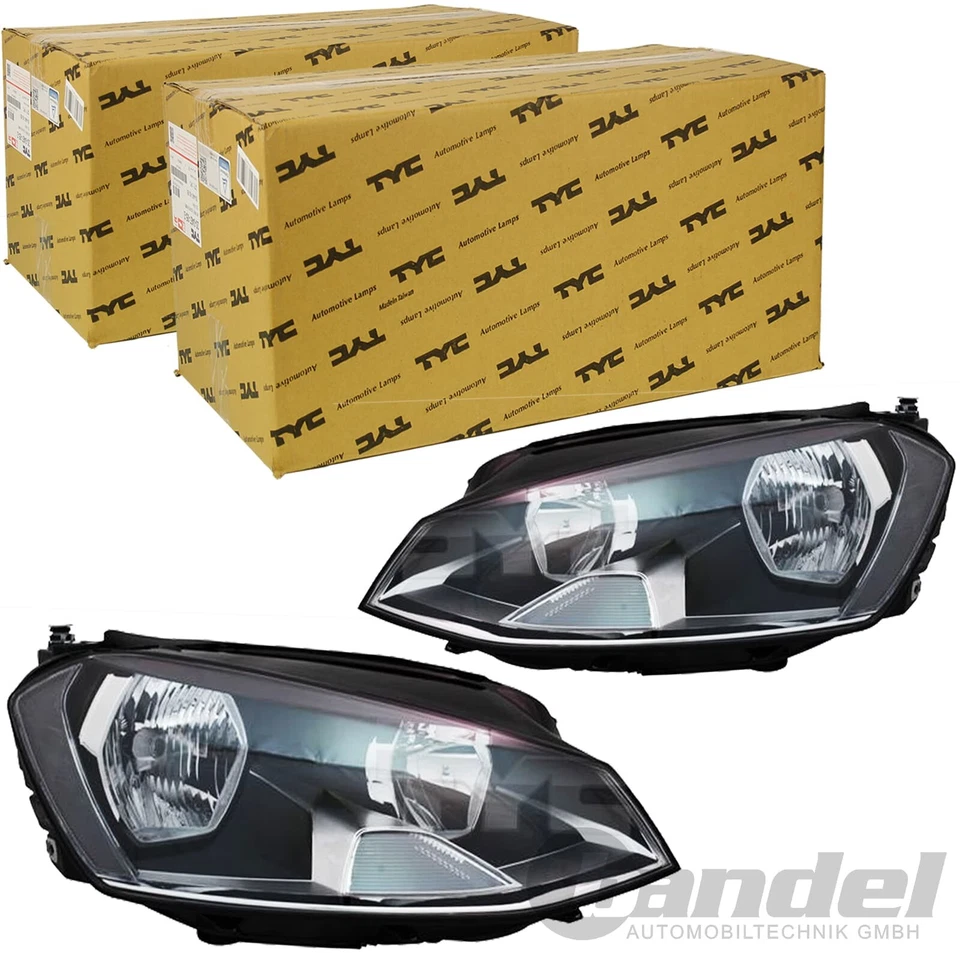 Scheinwerfer Set Inkl. Birnen für VW Golf 7 Van 2012-2017 TYC 20-14220-05-2