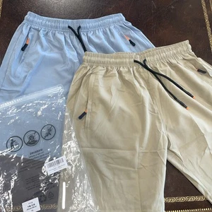 Boys Shorts Quick Dry Athletic Running Shorts with Zipper Pocket Size 15/16 Year - Picture 1 of 8