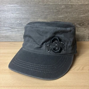 Ohio State Buckeyes Hat Cap Strap Back Womens Gray Cadet Army Cap Adjustable - Picture 1 of 10