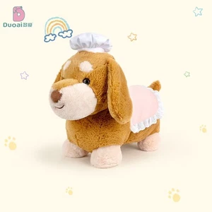 Dachshund Plush w/ Wonky Grin | Hypoallergenic Bedtime Pal - Cuddle & Travel - Picture 1 of 8