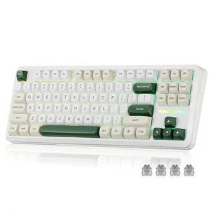 K734W Wireless Mechanical Keyboard, Tri Mode BT5.0/2.4G/USB-C 75% 81 Keys TKL... - Picture 1 of 9