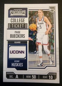 Boleto universitario #1 Panini UCONN Paige Bueckers Contenders 2024-25 - Imagen 1 de 2
