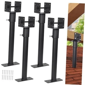 3.6" Heavy Duty Saddle Roof Riser for Patio Pergolas, 16-1/2" High, Large Set 4 - Picture 1 of 7