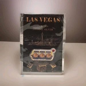 Máquina tragamonedas Las Vegas 5 gramos barra de plata fina .999 - lingotes redondos coleccionables - Imagen 1 de 2