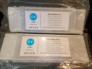 2 Stück Sure Color Cyan Tinte T3000 T5000 T7000, je 700ml 12/07/2024 Neu/Versiegelt - Bild 1 von 15