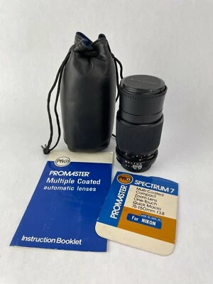 Promaster Spectrum 7 Macro F3.8  75-150mm Nikon Mount Lens With Bag and Manual - Image 1 of 4
