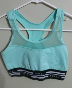 Soybu Women's Mint Green Racer Back Sports Bra!! Size Medium!! - Picture 1 of 4
