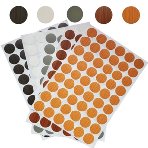 270Pcs PVC Self-Adhesive Screw Hole Stickers 21Mm Screws Covers Caps for Cabinet - Picture 1 of 12