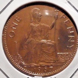 CIRCULATED 1967 1 PENNY UK COIN (111616)11 - Picture 1 of 3