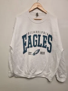 Philadelphia eagles jumper mens size xl extra large white fans nfl football - Picture 1 of 9