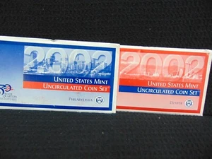 2002 PHILADELPHIA & DENVER US MINT UNCIRCULATED COIN SET - Picture 1 of 4