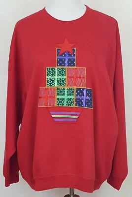 Sudadera Cascanueces Navidad Talla 22W 3X Roja Manga Larga Apliques Regalos Foto 1 de 4